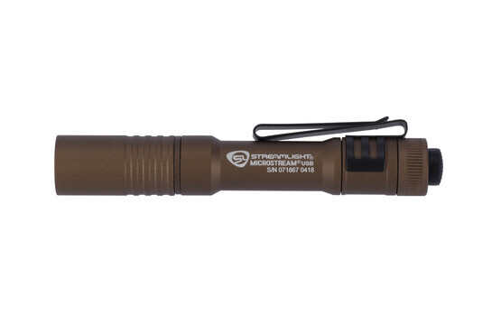 Streamlight MicroStream USB 250 Lumens flashlight is compact and lightweight with durable coyote anodized finish